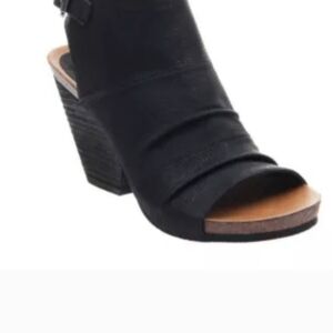 Hokus Pokus Paeola Open Toe Booties 9.5 Black